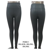 Spodnie Skórzane damskie     FE302-1  Roz  3XL-6XL  1 kolor